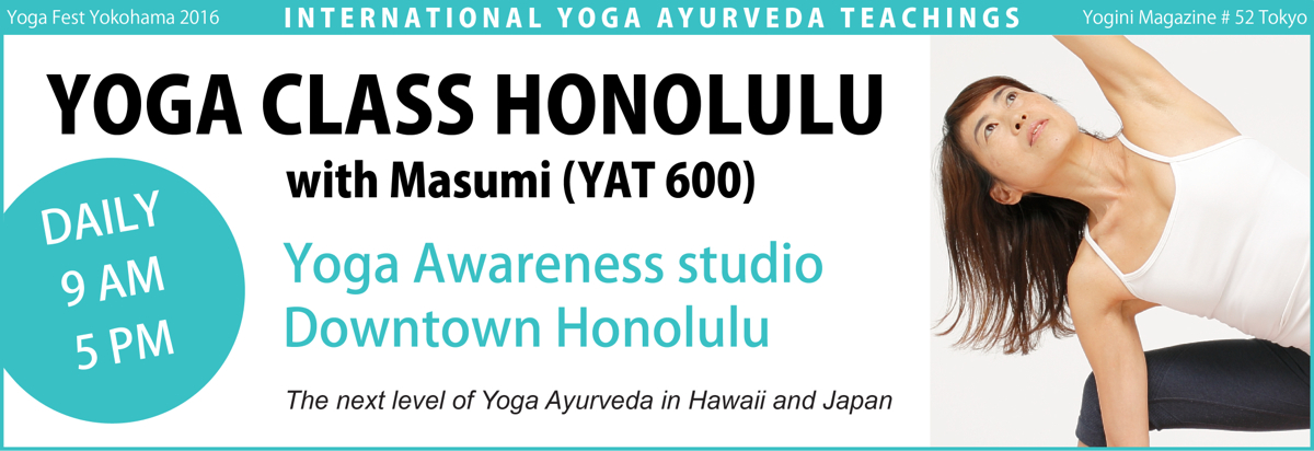 Yoga Class with Masumi Muramatsu in Downtown Honolulu and Chinatown, Oahu