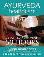 Ayurveda Healthcare Training Level 2 in Maui, Hawaii 201910 level 2 ayurveda healthcare training w150