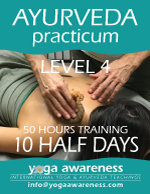 Ayurveda Healthcare Practicum Level 4B in-person studio or online live-zoom